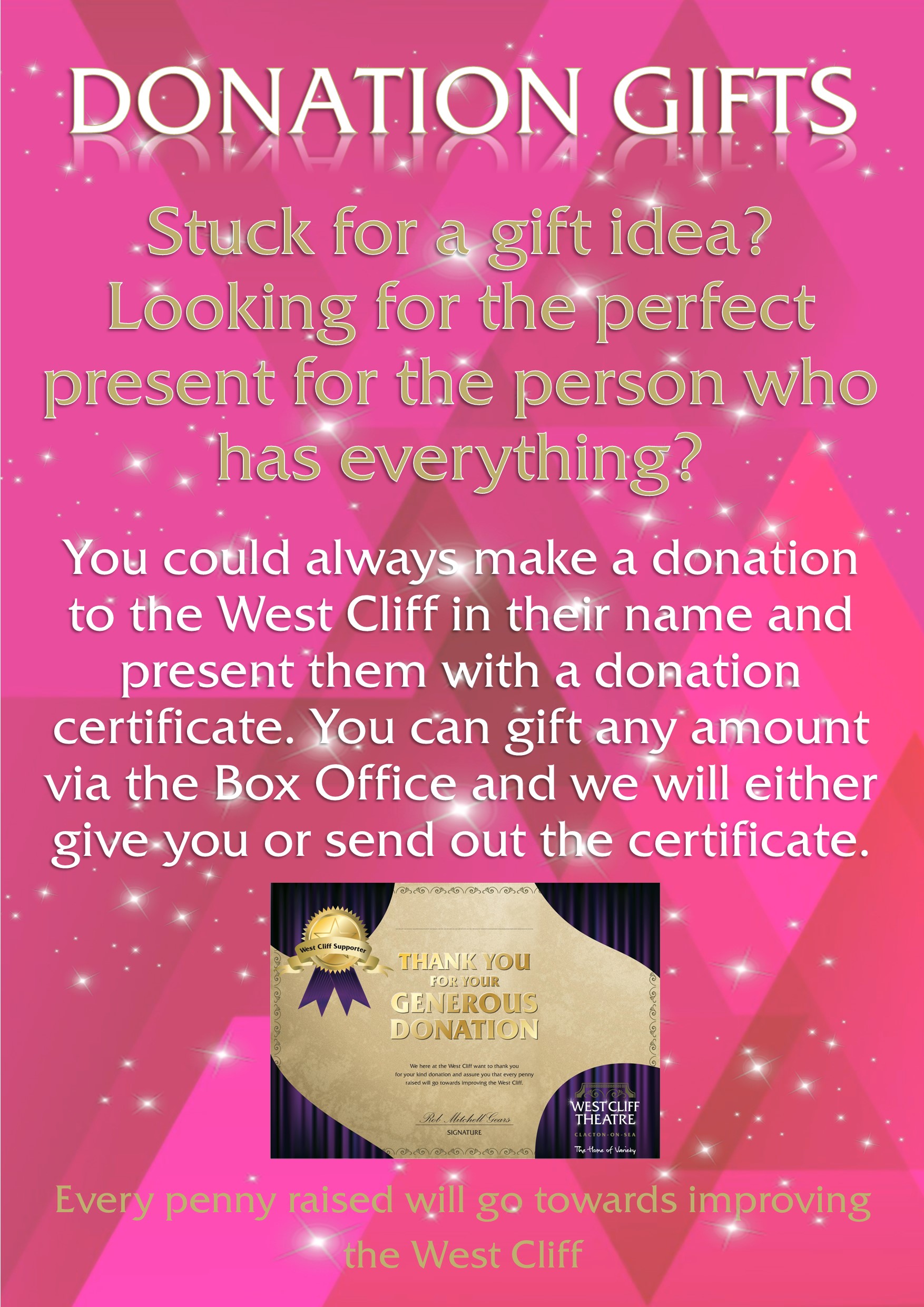 Gift donation poster